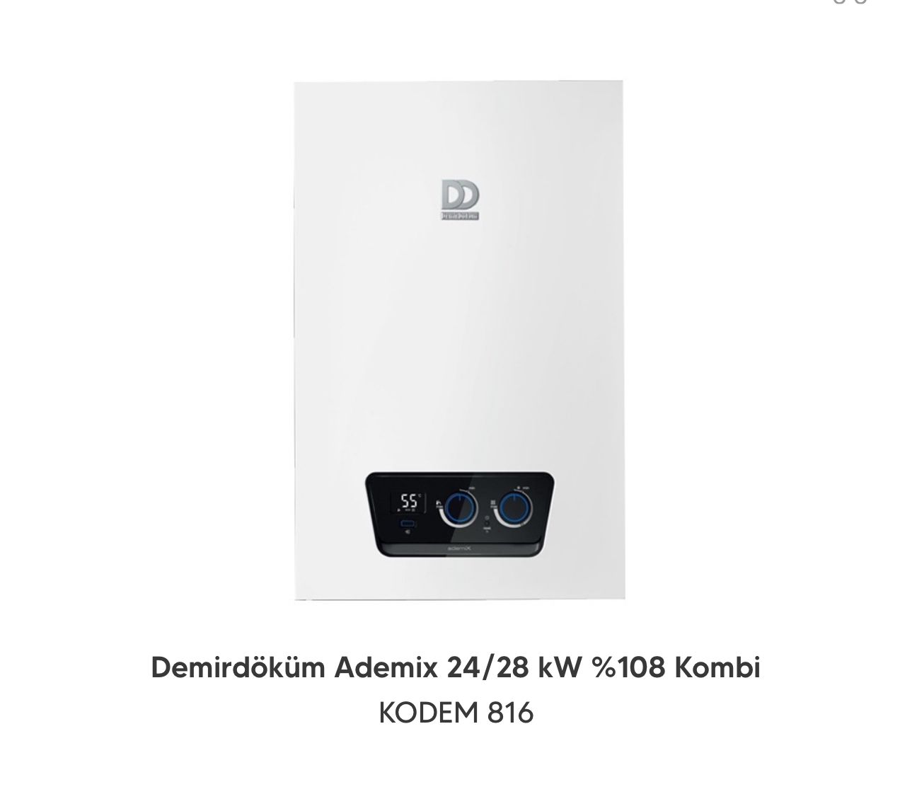 Demirdöküm Ademix 18/28 KW 8 Kombi KODEM 816 